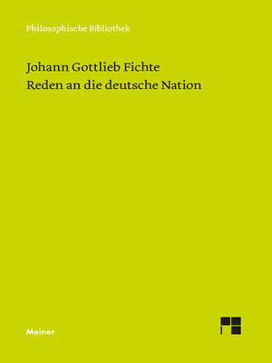 cover image of Reden an die deutsche Nation